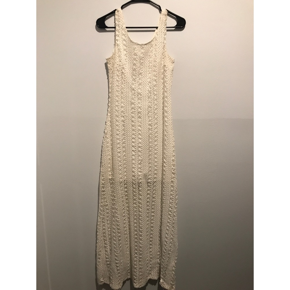 Beachy long white dress